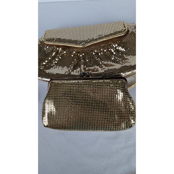 Vtge Whiting and Davis 2pc set convertible purse and money/makeup bag Purse EUC - Picture 8 of 14